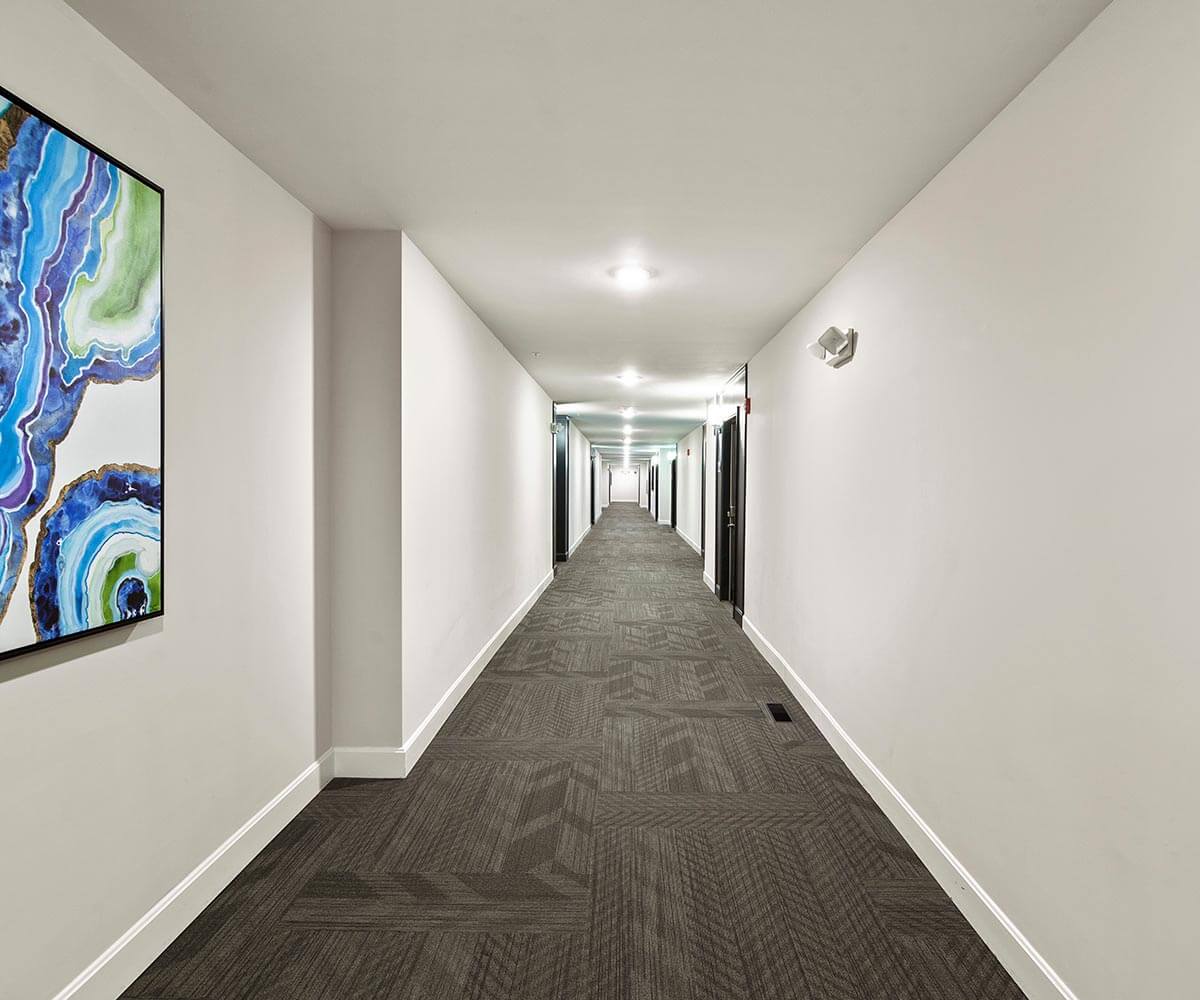 Stratas call Utopian Cleaning Kelowna for clean carpets on all hallways