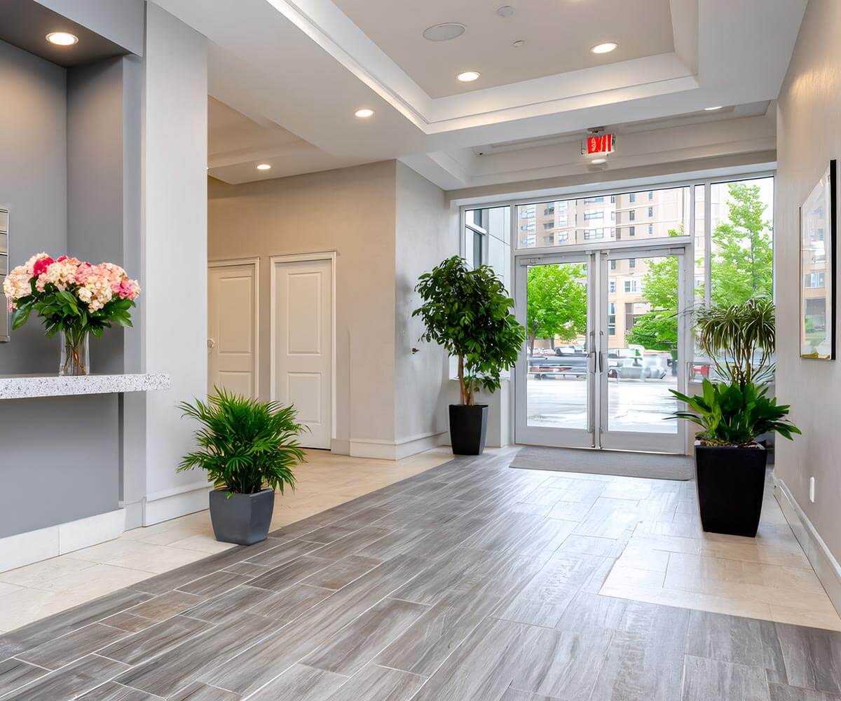 Choose Utopian Cleaning for condo building lobby cleans